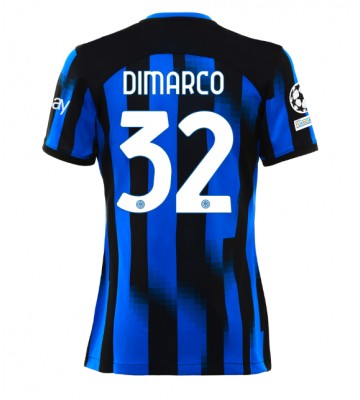 Inter Milan Federico Dimarco #32 Replika Hjemmebanetrøje Dame 2023-24 Kortærmet